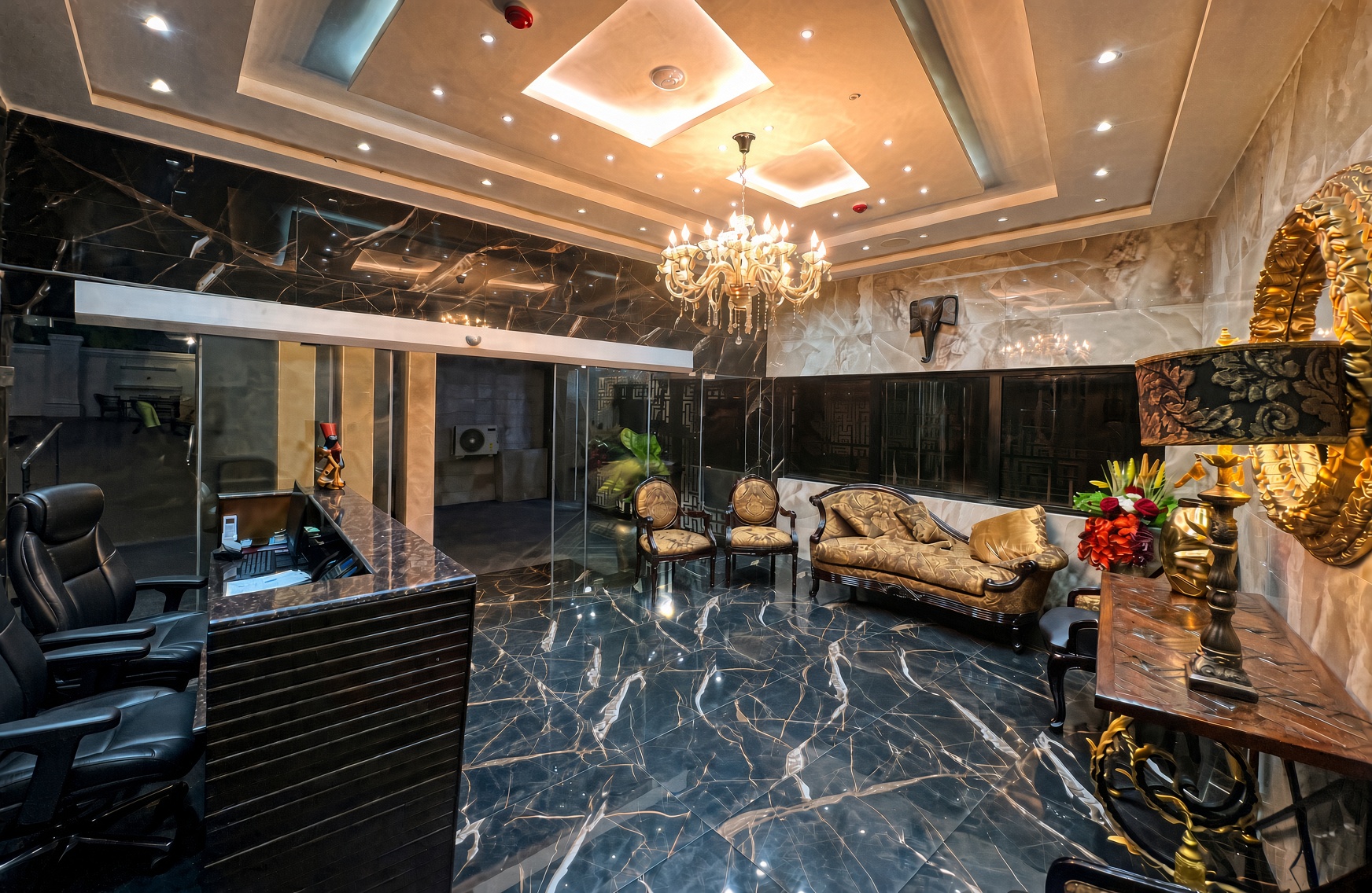 About Us AfriBella Luxury Suites reception